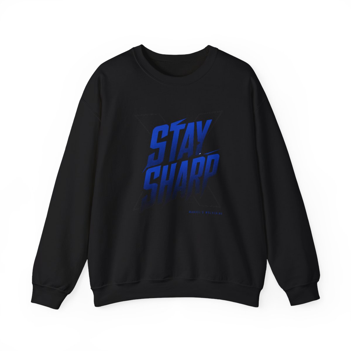 Marvel's Wolverine "s Wolverine. The main text reads: " Crewneck - Official sweatshirts merchandise